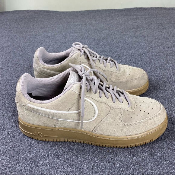 Nike Air Force 1 One Low Brown Suede Suede Men’s Size 8.5  AA1117-201 - Picture 2 of 9